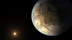 Экзопланета Kepler-186f в представлении художника